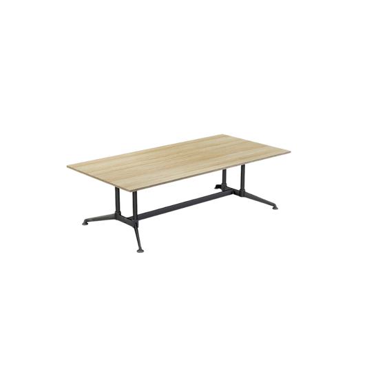 Modulus All Black Twin Post Collar leg Meeting Table All Imported