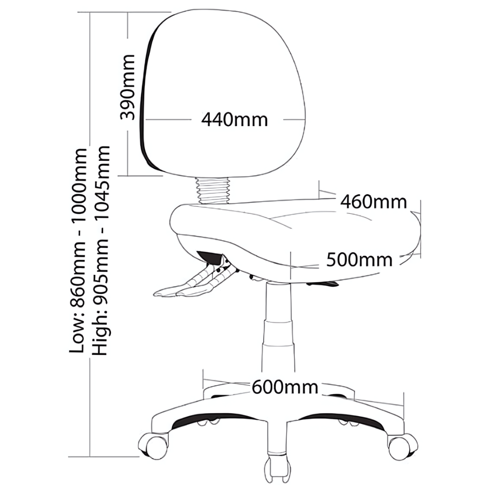 Harvey P350 Medium Back Chair