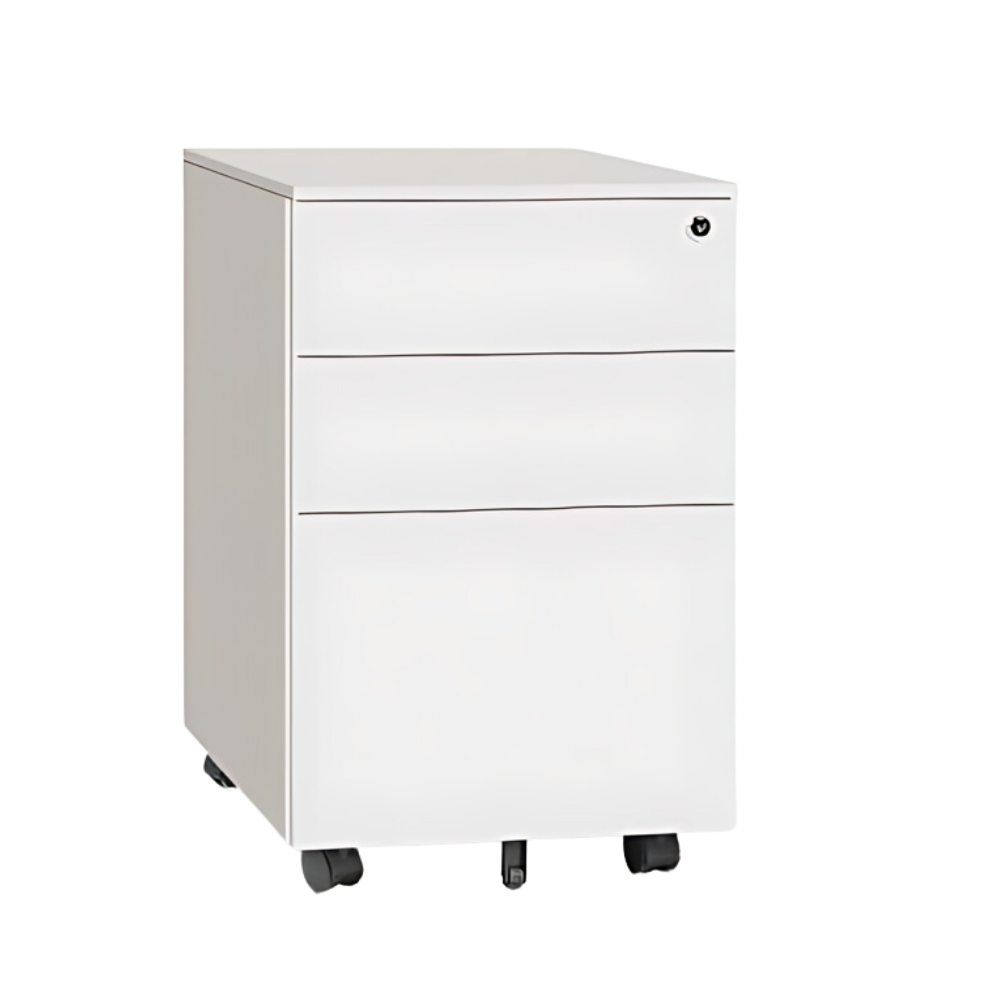 Lunar Metal Mobile Pedestal 2 drawers & One Filing Drawer