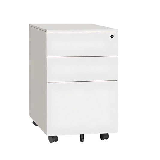 Lunar Metal Mobile Pedestal 2 drawers & One Filing Drawer