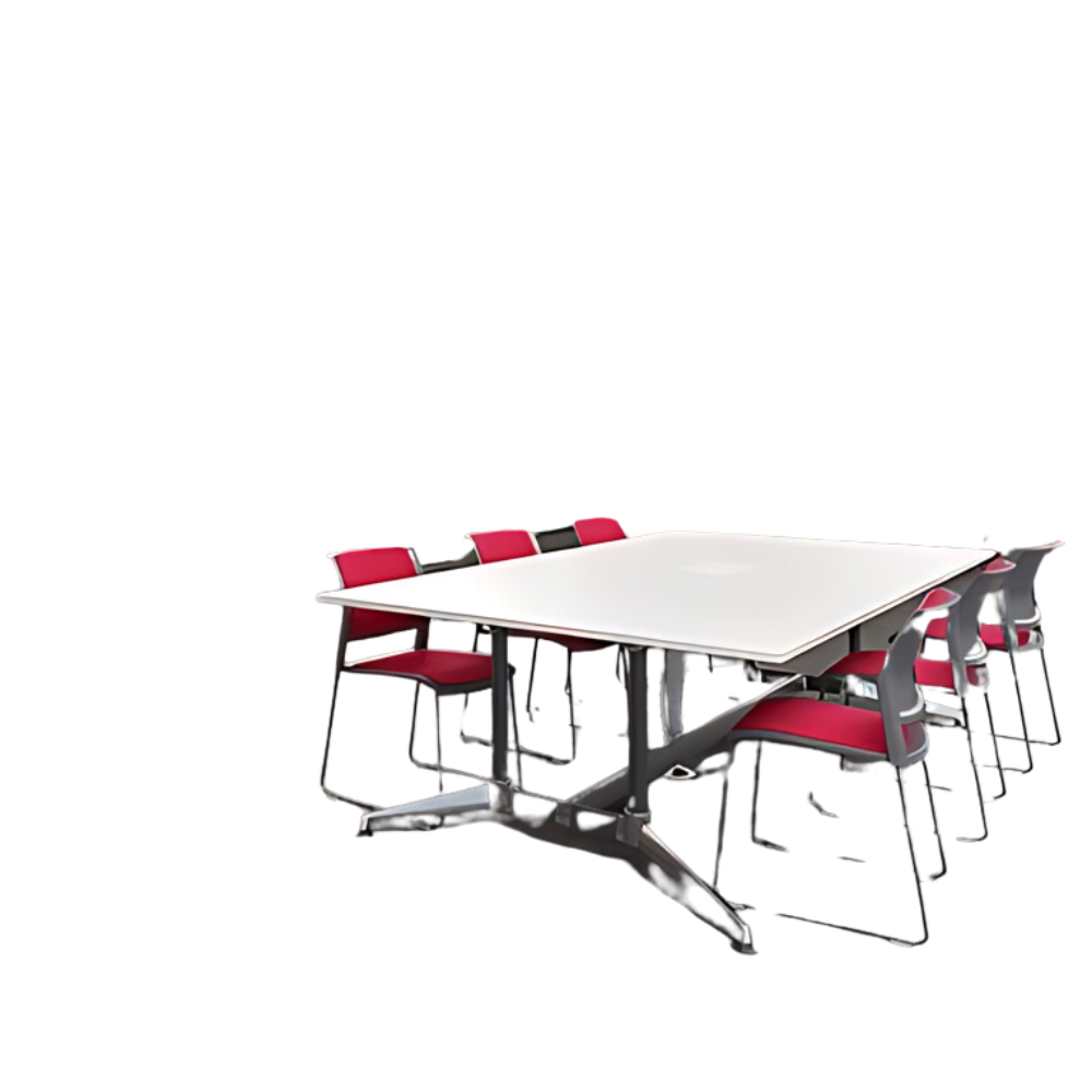 Modulas Boardroom Table with Rectangular Top