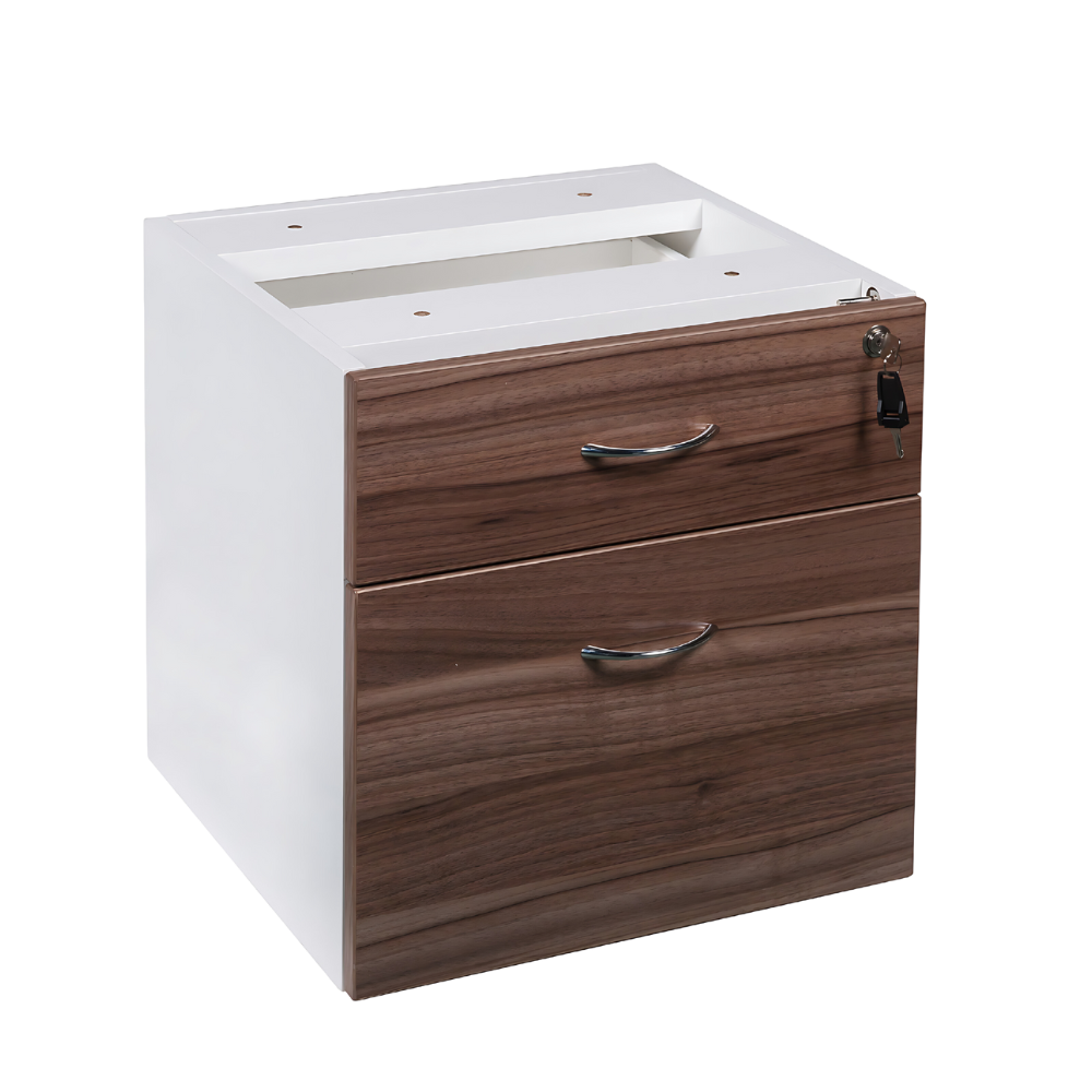 OM PREMIER FIXED PEDESTAL 1 DRAWER + 1 FILE DRAWER