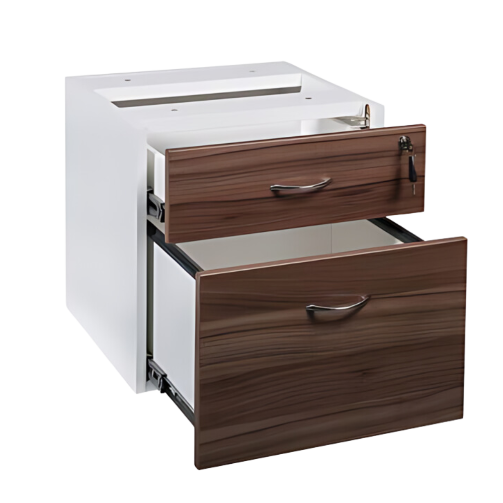 OM PREMIER FIXED PEDESTAL 1 DRAWER + 1 FILE DRAWER