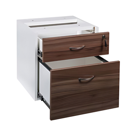 OM PREMIER FIXED PEDESTAL 1 DRAWER + 1 FILE DRAWER