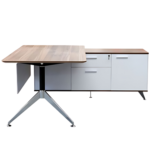 Potenza Executive Desk & Return