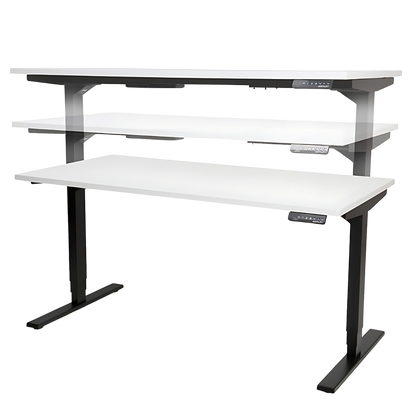 Vertilift Height Electric Desk Frame and option with top